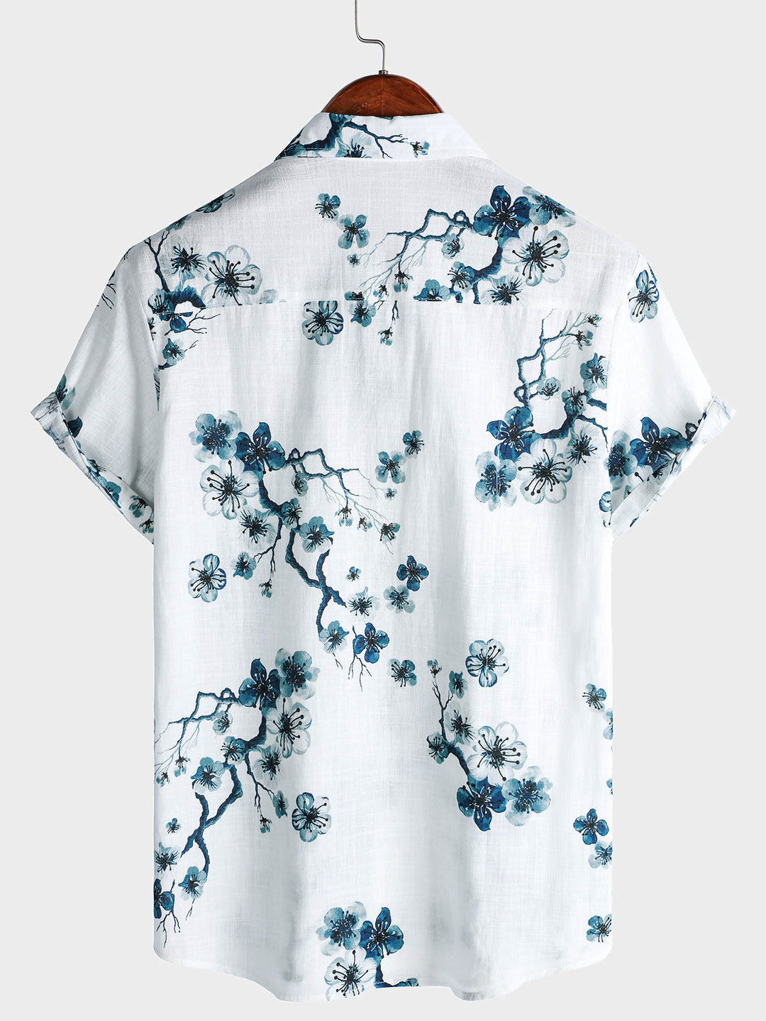 Chemise boutonnée à manches courtes Blossom Summer pour homme
