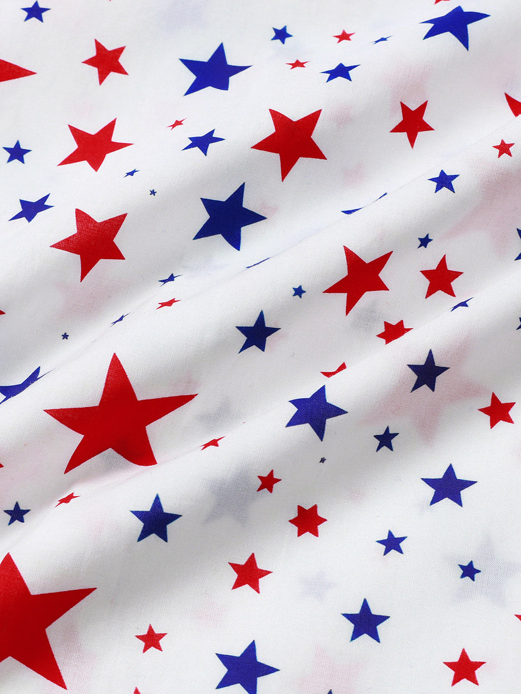 Chemise Homme à Imprimé Étoiles Patriotiques Décontractée Style Vacances Manches Courtes