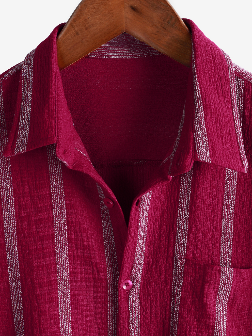 Chemise hawaïenne à rayures pour hommes avec poche, manches courtes à boutons, parfaite pour l'été et la plage
