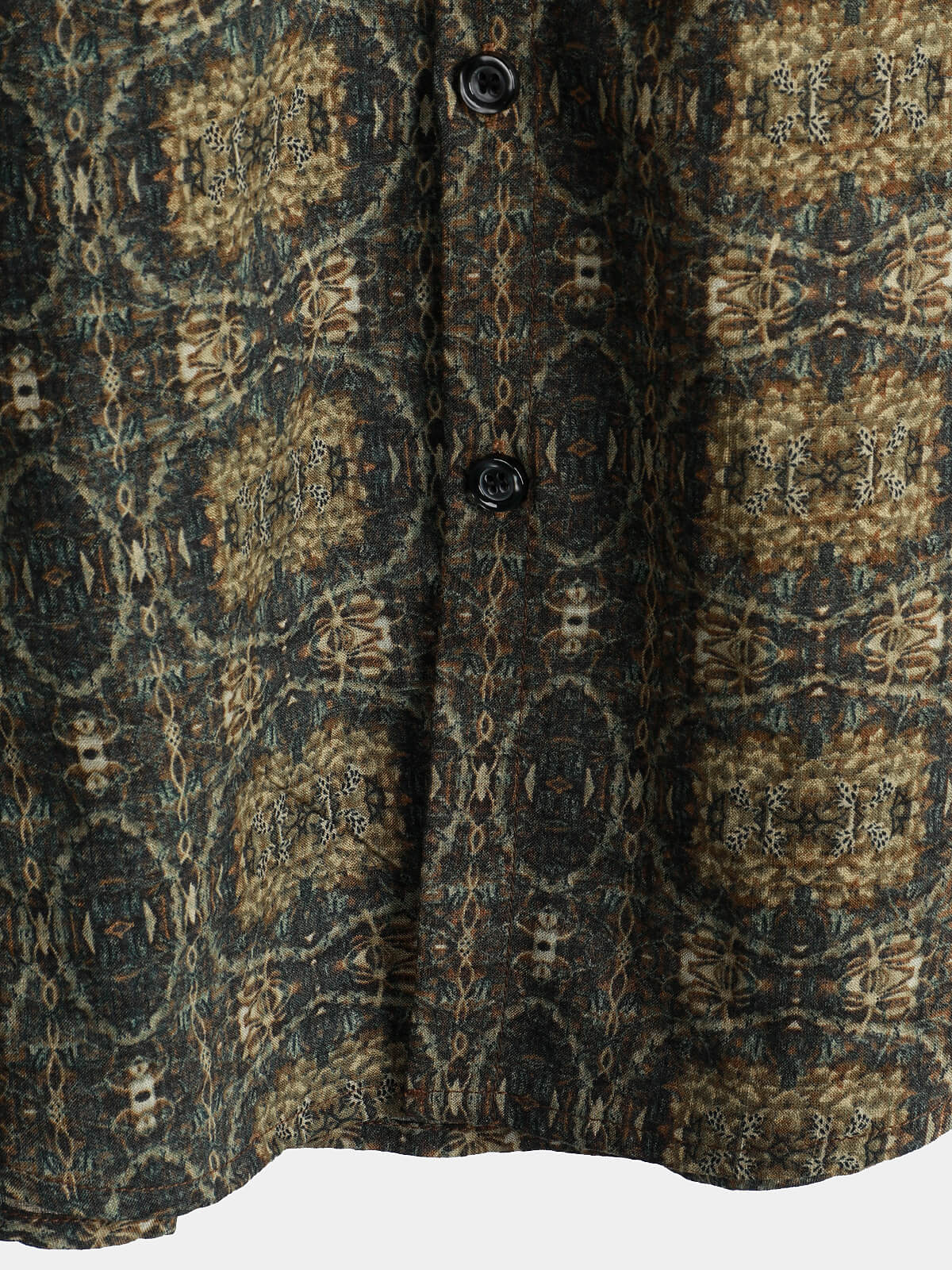 Chemise boutonnée rétro d'été à manches courtes en coton vintage pour hommes des années 70