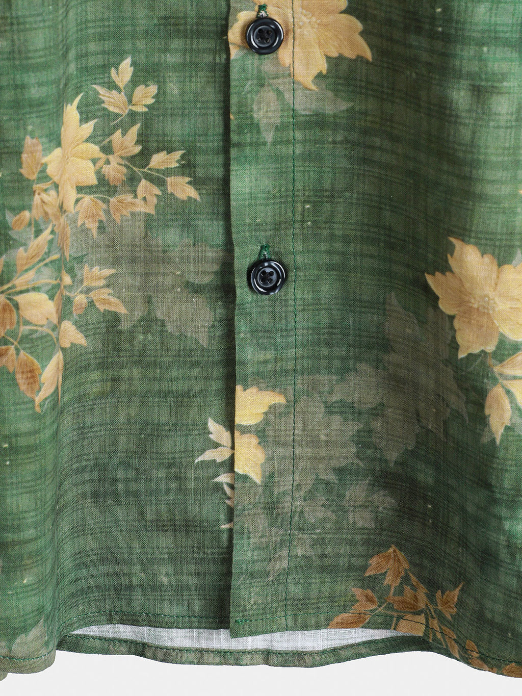 Chemise de plage à manches courtes et poche à imprimé floral vintage pour homme