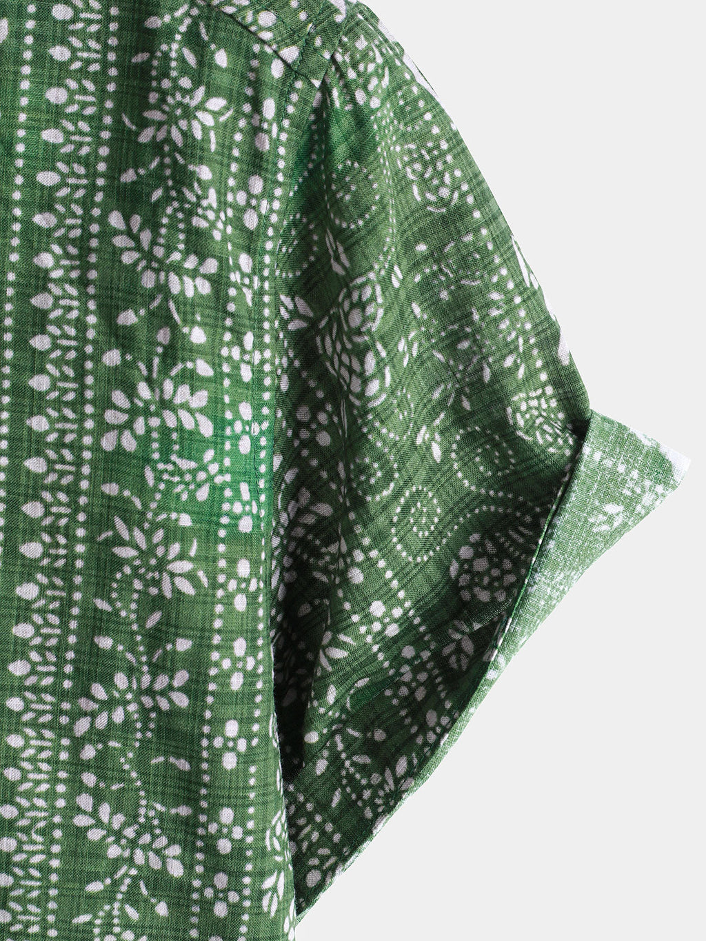 Chemise à manches courtes à rayures vintage pour homme