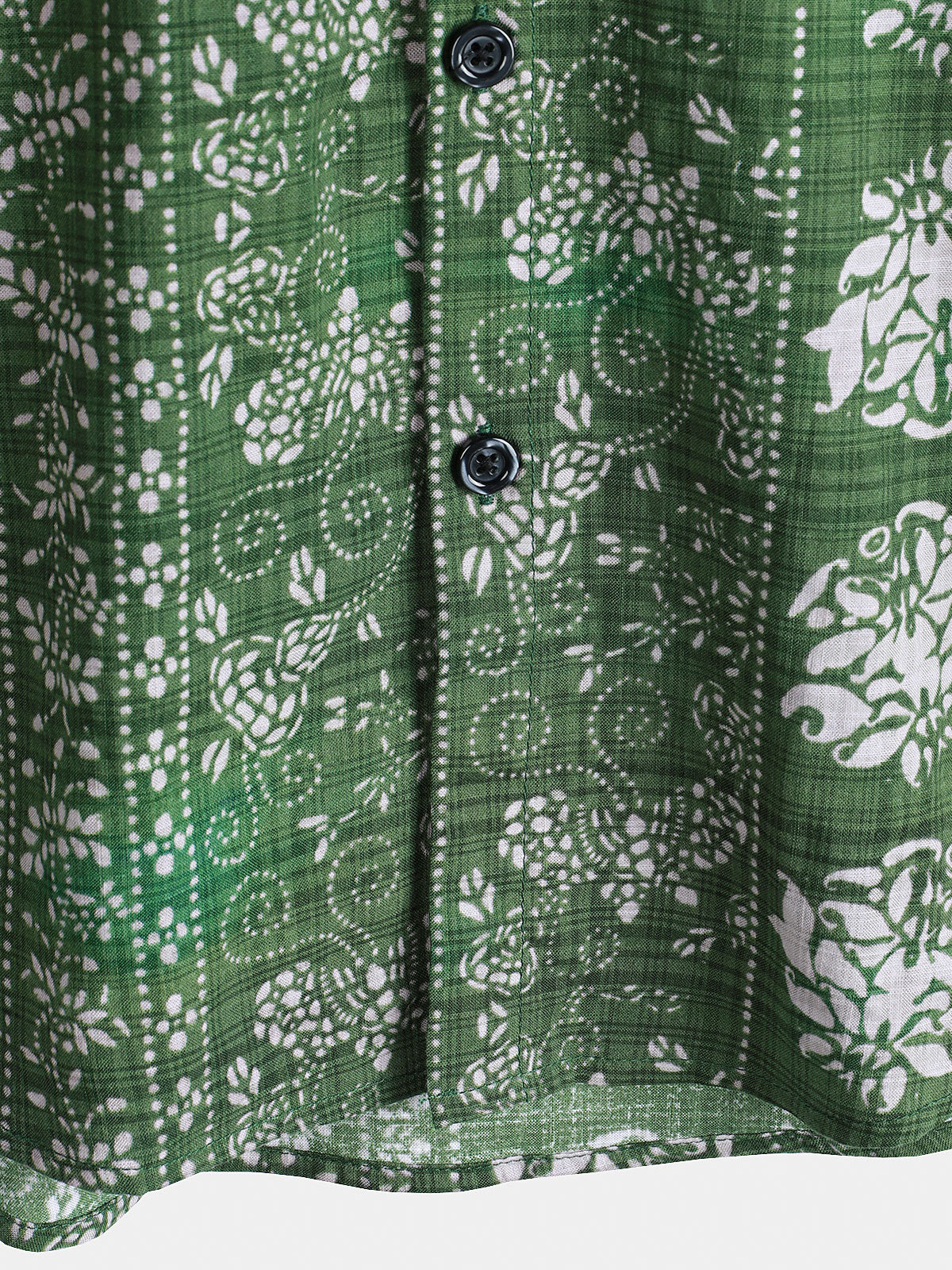 Chemise à manches courtes à rayures vintage pour homme