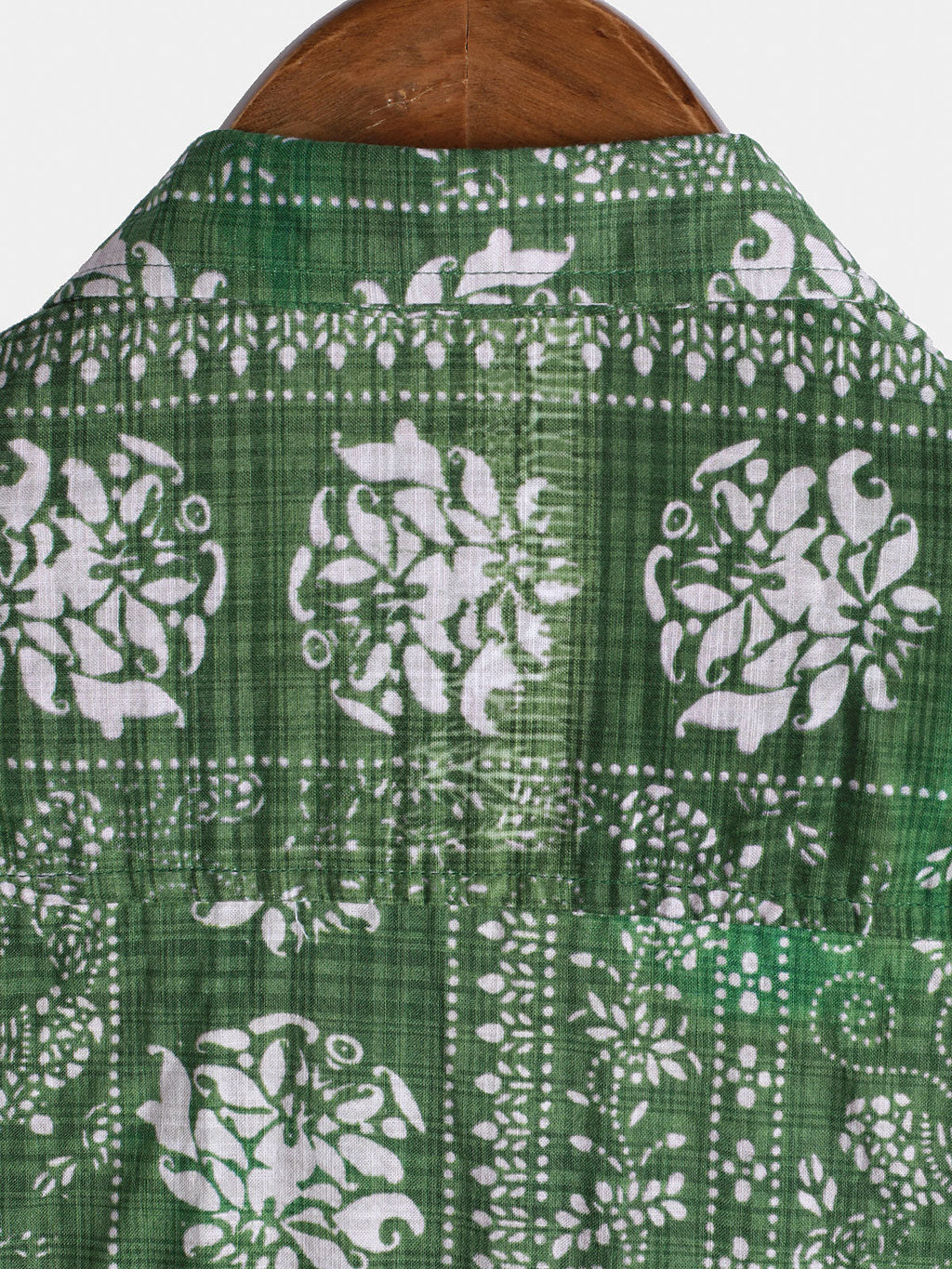 Chemise à manches courtes à rayures vintage pour homme