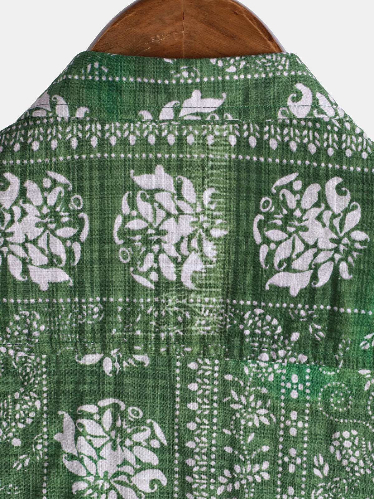 Chemise à manches courtes à rayures vintage pour homme