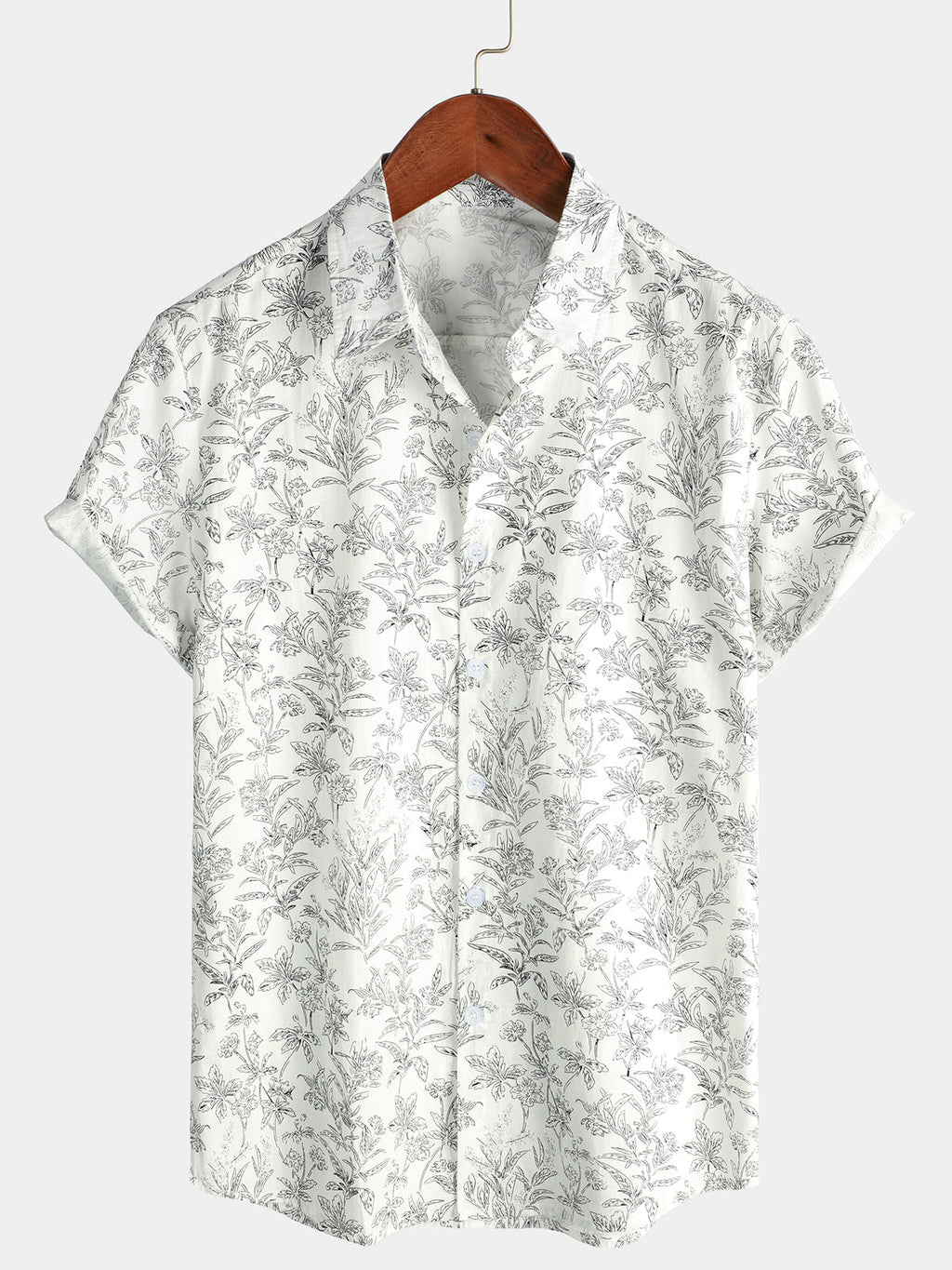 Chemise Hawaïenne à Imprimé Floral pour Homme - Été