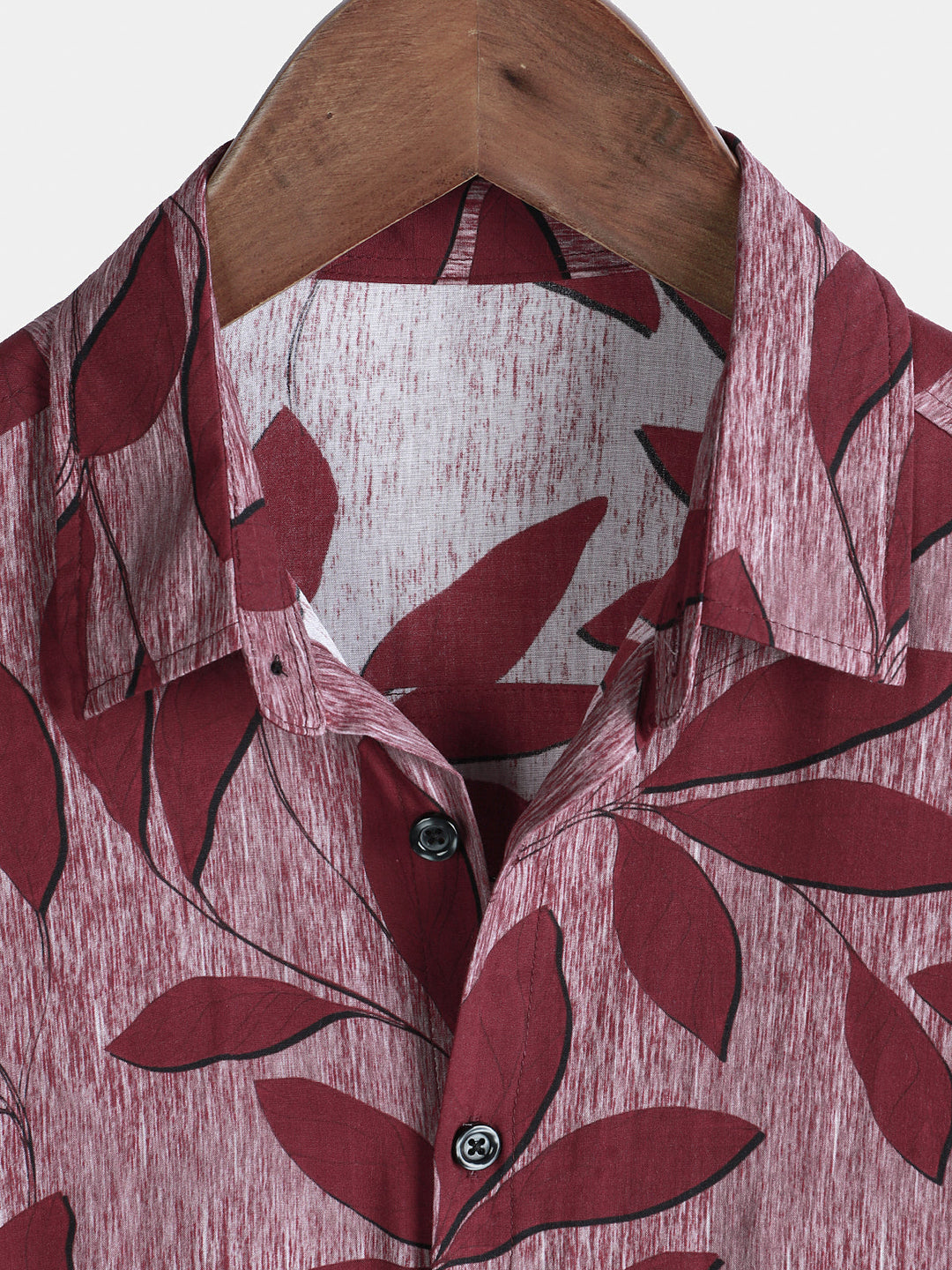 Chemise hawaïenne légère à manches courtes pour homme, motif feuilles tropicales et fleurs
