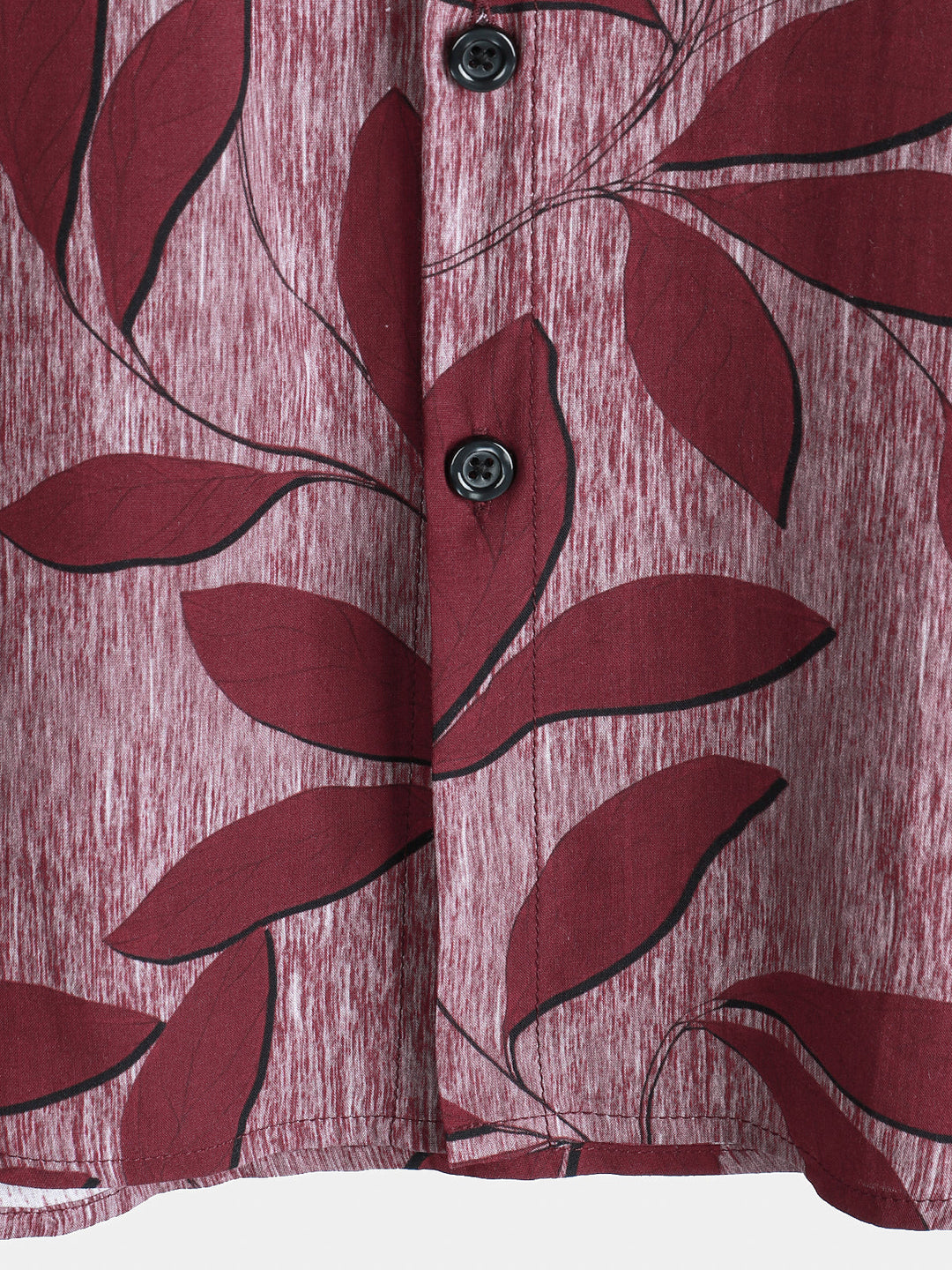 Chemise hawaïenne légère à manches courtes pour homme, motif feuilles tropicales et fleurs