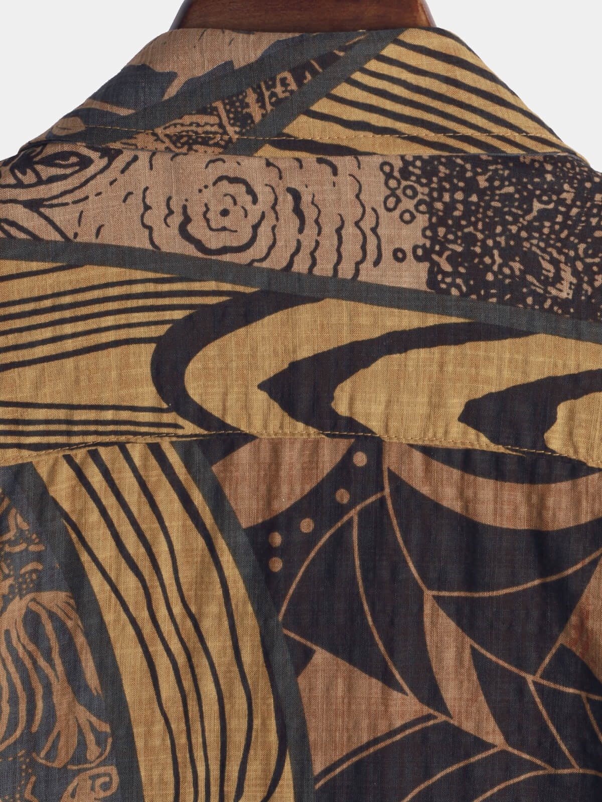 Chemise d'Été Rétro Vintage pour Homme avec Boutons pour Vacances à la Plage à Manches Courtes