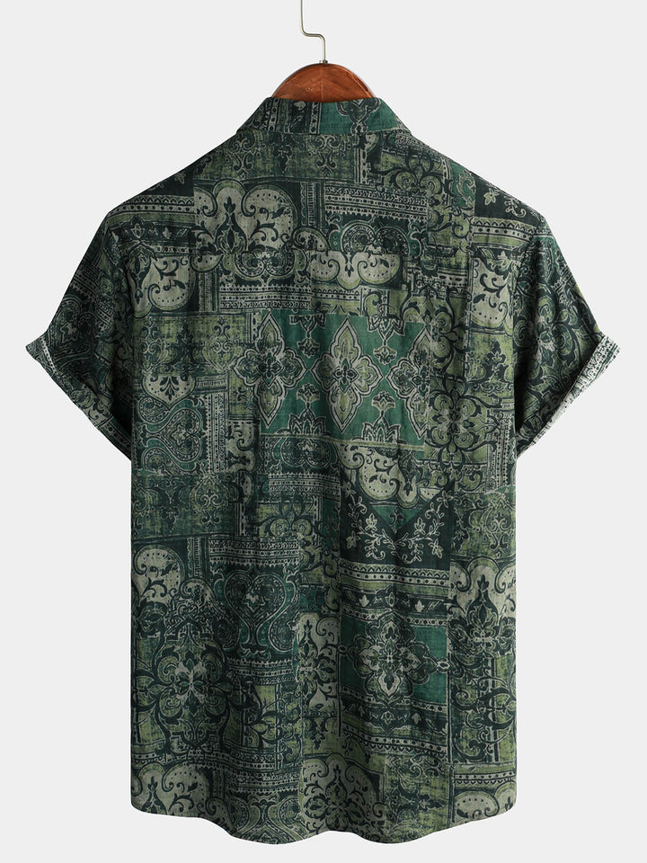 Paisley — Chemise Paisley Verte