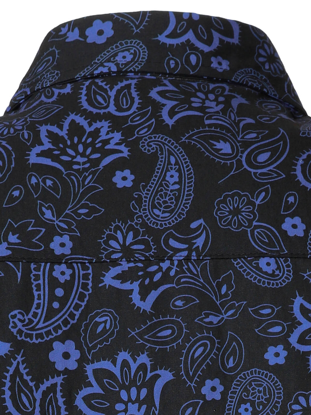 Chemise à manches longues en coton à imprimé cachemire pour homme