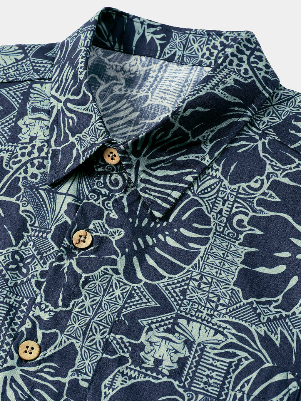 Chemise Homme à Motif Feuilles Tropicales Hawaïennes Style Vacances Plage Manches Courtes