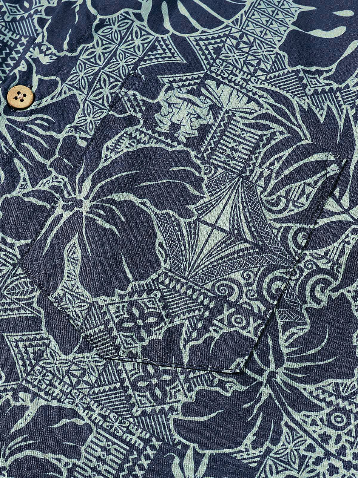 Chemise Homme à Motif Feuilles Tropicales Hawaïennes Style Vacances Plage Manches Courtes