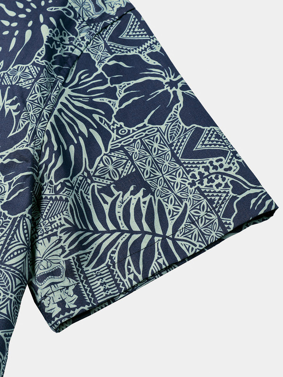 Chemise Homme à Motif Feuilles Tropicales Hawaïennes Style Vacances Plage Manches Courtes