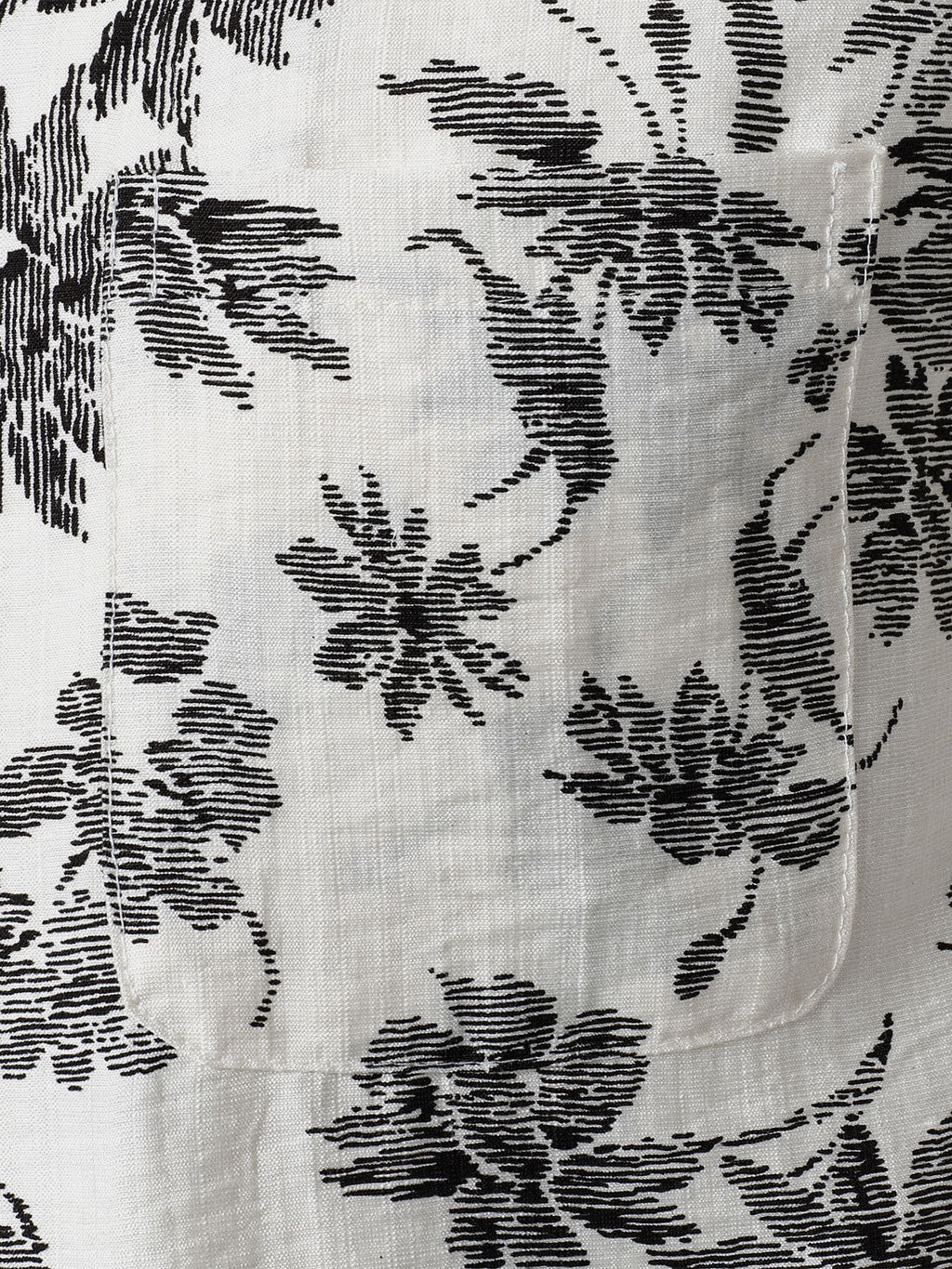 Chemise Hawaïenne Homme Manches Courtes à Poche Imprimé Floral