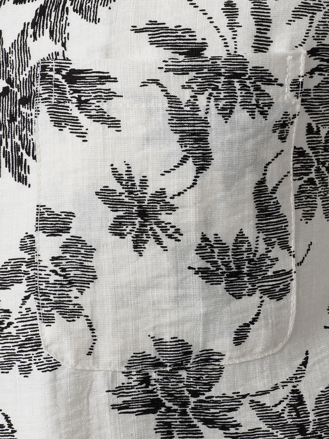 Chemise Hawaïenne Homme Manches Courtes à Poche Imprimé Floral