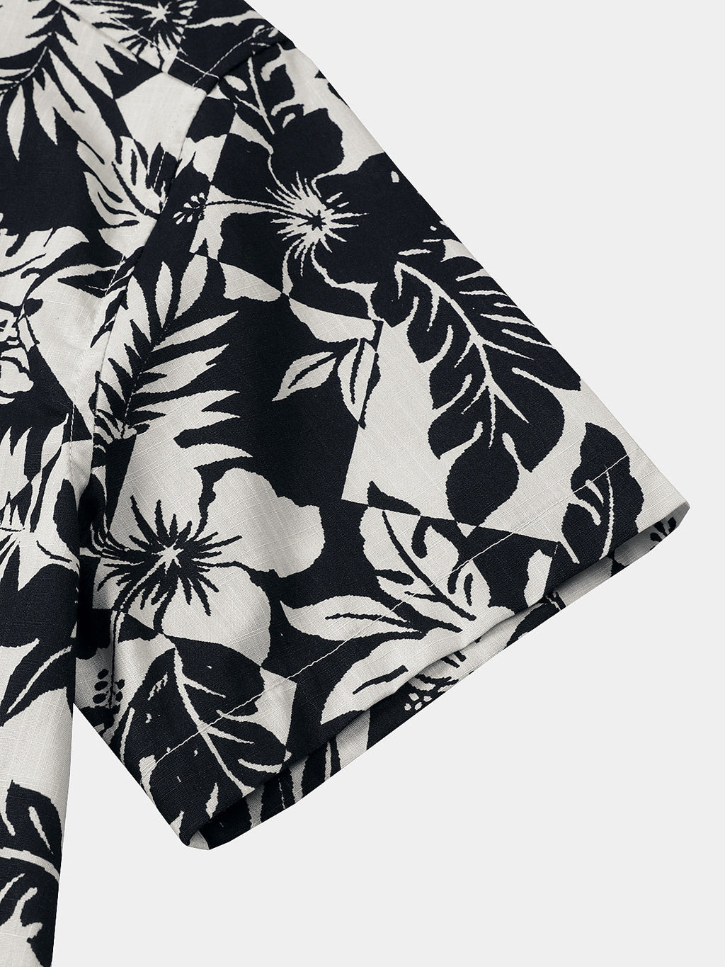 Chemise Homme en Coton à Imprimé Floral Décontractée Style Plage d’Été Manches Courtes
