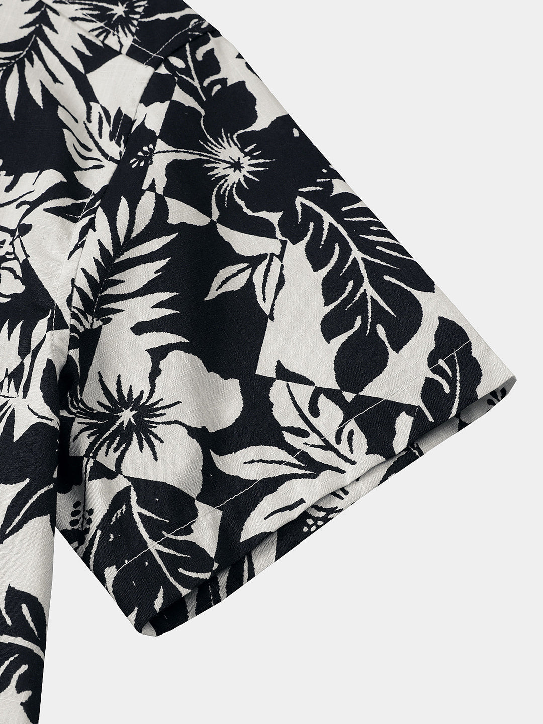 Chemise Homme en Coton à Imprimé Floral Décontractée Style Plage d’Été Manches Courtes