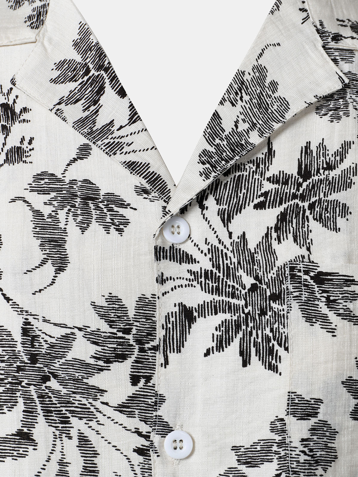 Chemise Hawaïenne Homme Manches Courtes à Poche Imprimé Floral