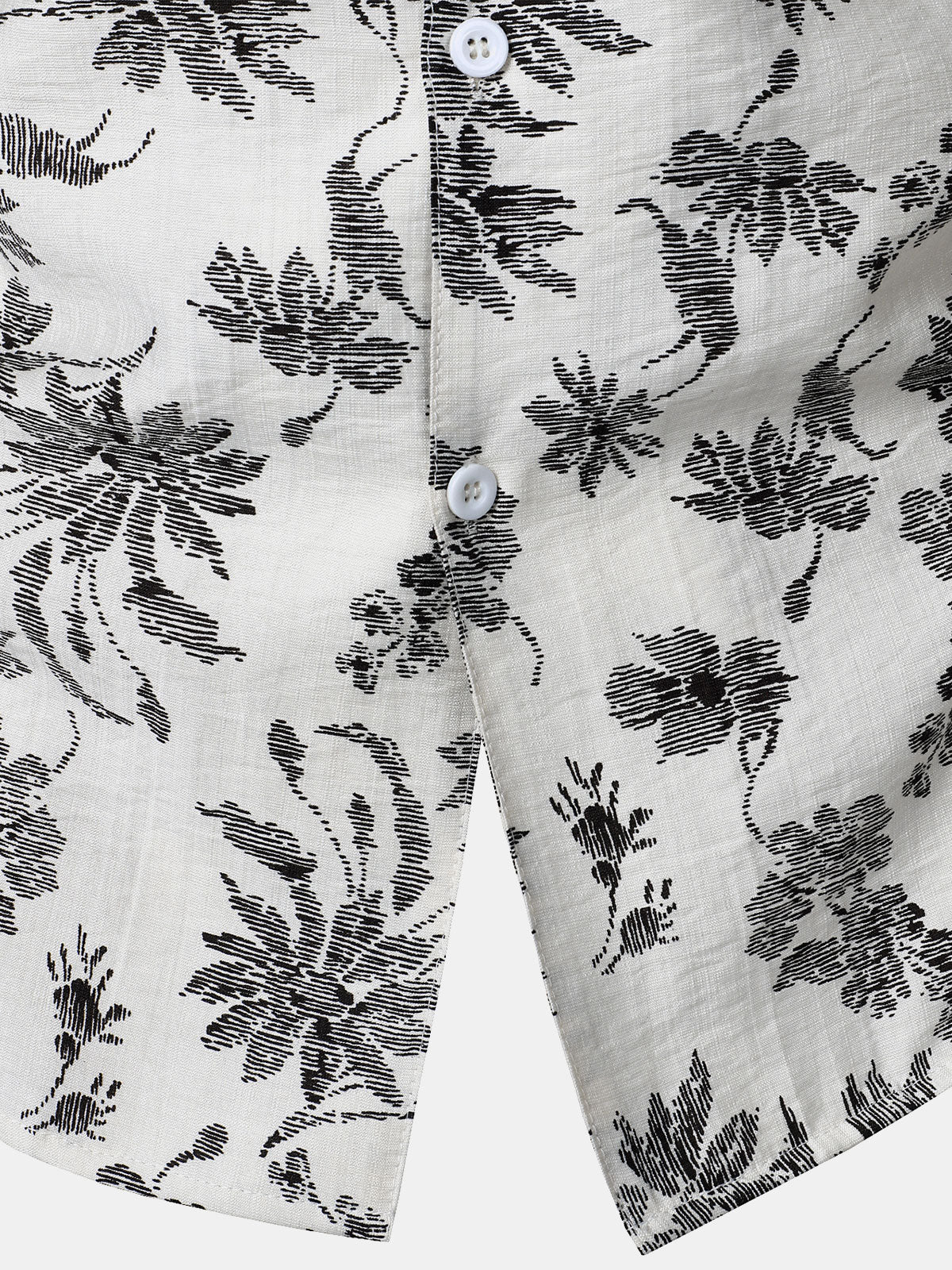 Chemise Hawaïenne Homme Manches Courtes à Poche Imprimé Floral