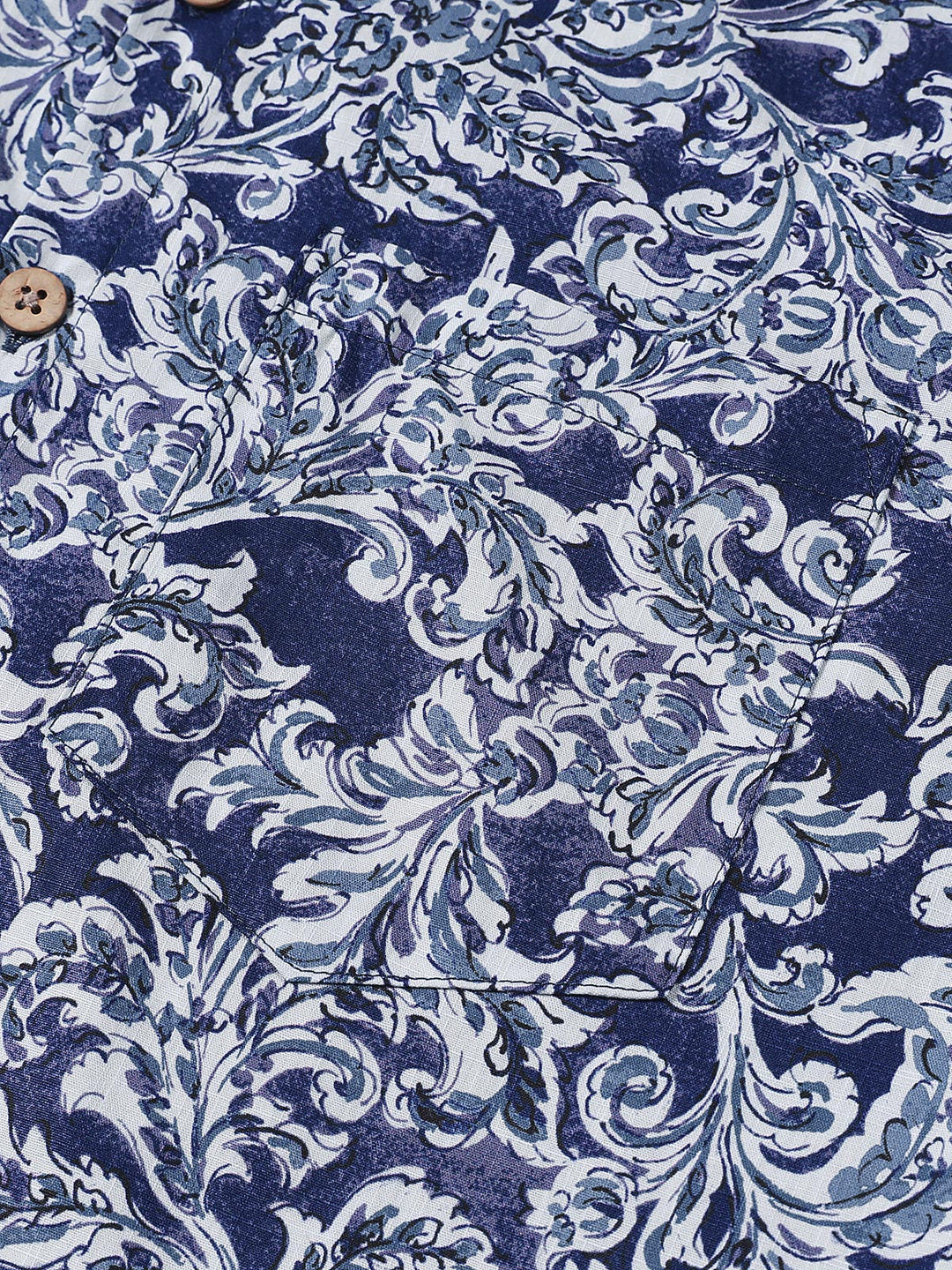 Chemise Homme à Imprimé Floral Classique Boutonnée Style Vacances Manches Courtes