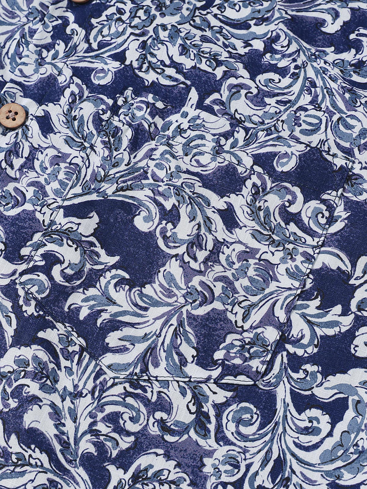 Chemise Homme à Imprimé Floral Classique Boutonnée Style Vacances Manches Courtes