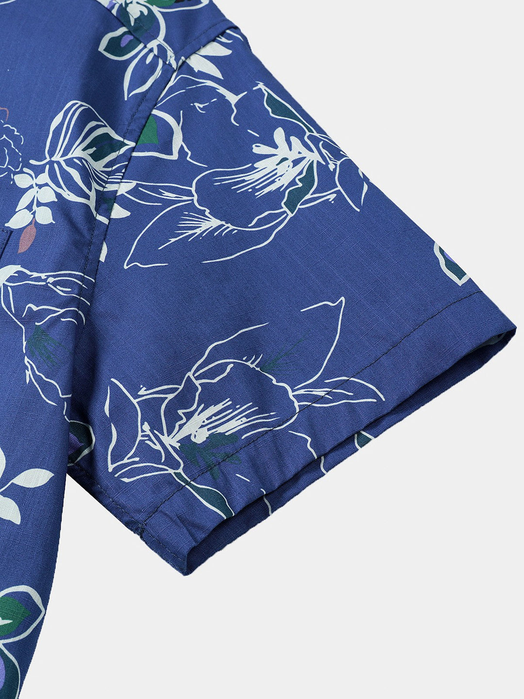 Chemise Homme Style Plage et Détente Tropicale en Coton à Manches Courtes