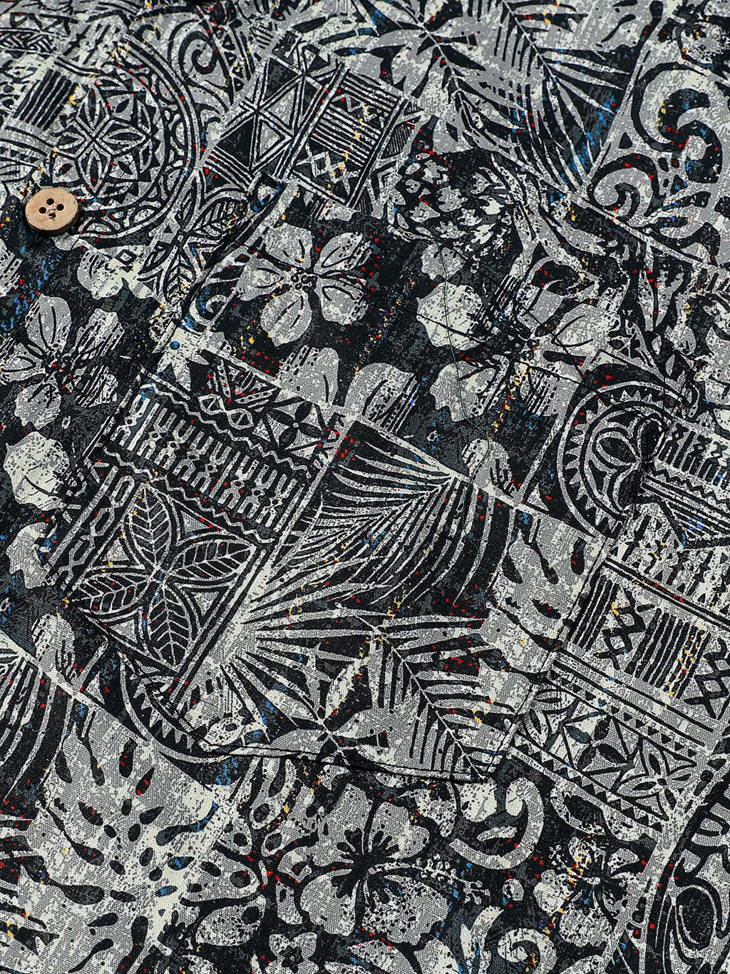Chemise Homme à Motif Graphique Style Bohème Décontractée Manches Courtes