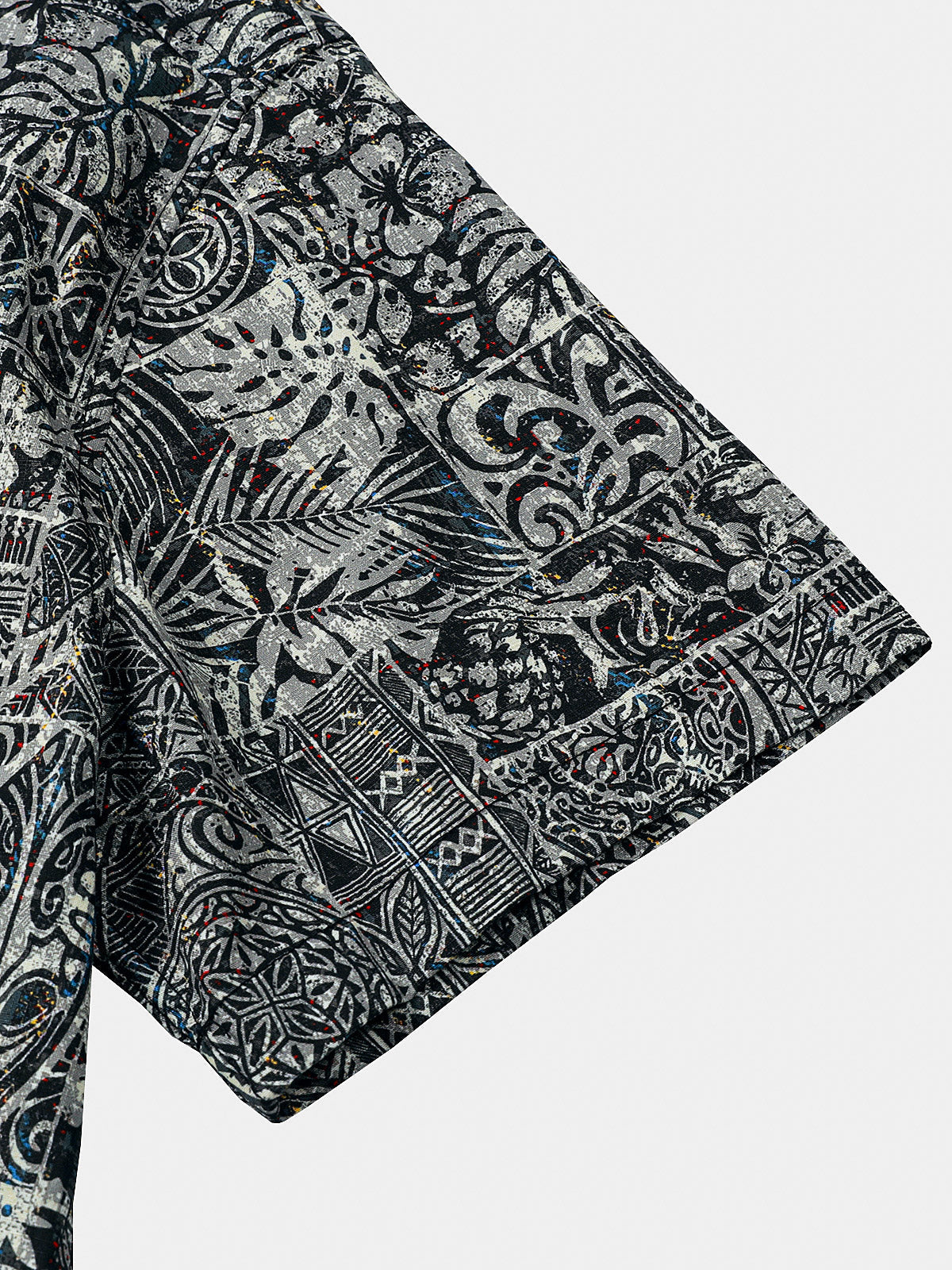 Chemise Homme à Motif Graphique Style Bohème Décontractée Manches Courtes