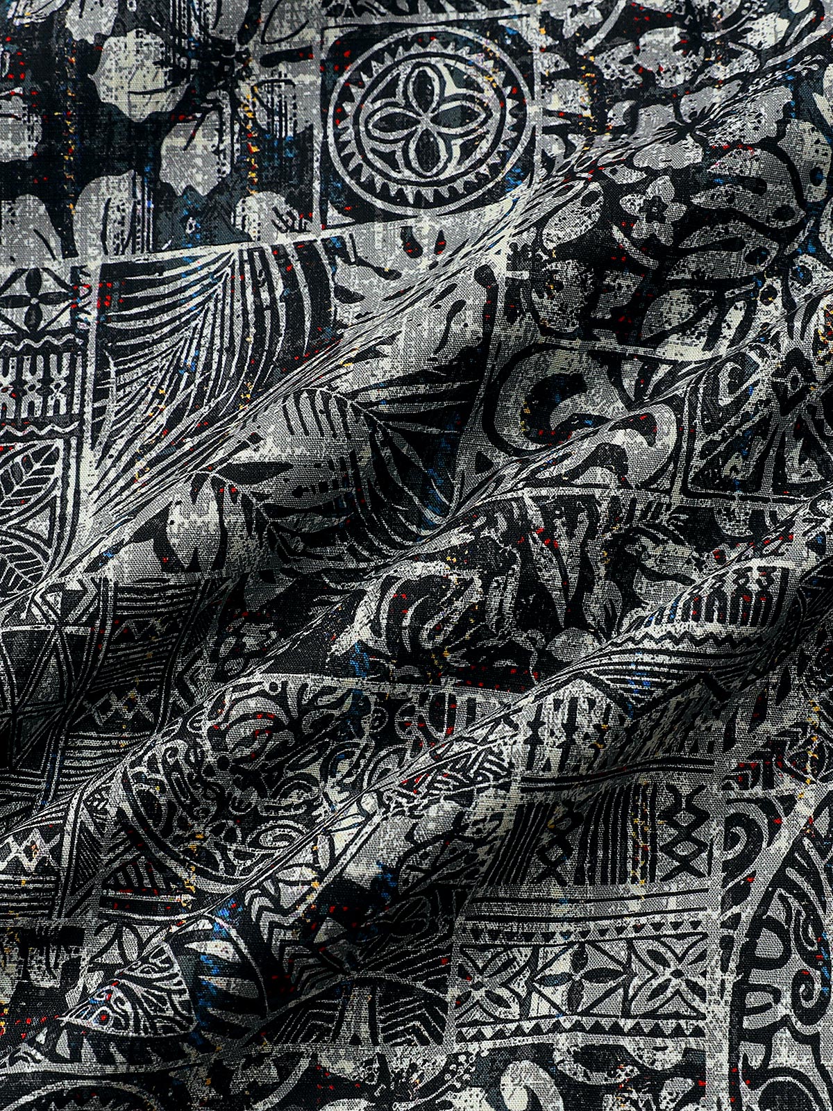 Chemise Homme à Motif Graphique Style Bohème Décontractée Manches Courtes