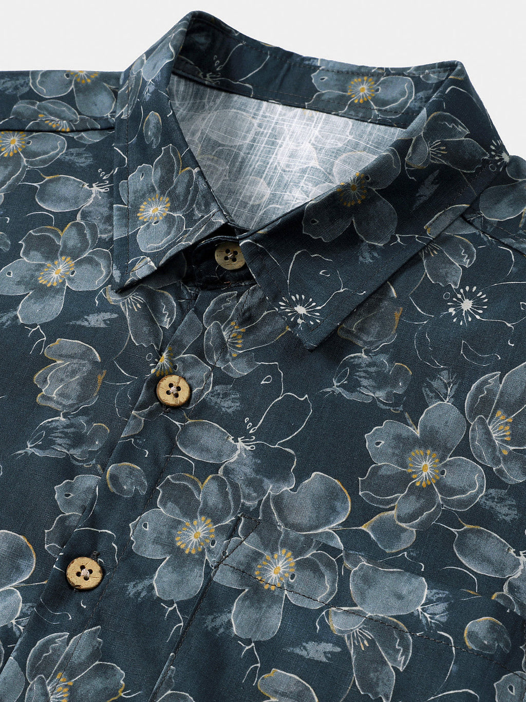 Chemise Homme Florale Bohème Manches Courtes