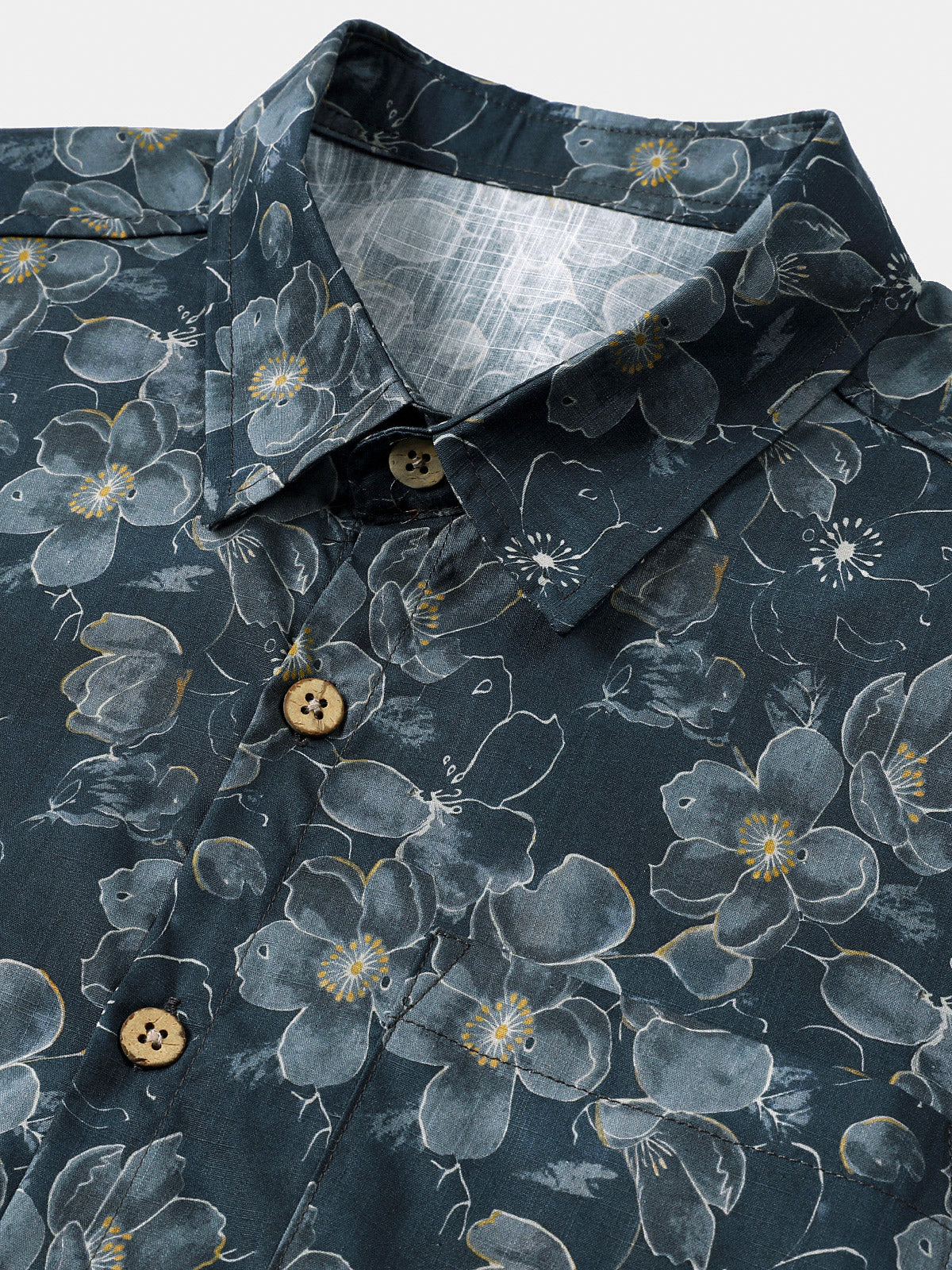 Chemise Homme Florale Bohème Manches Courtes