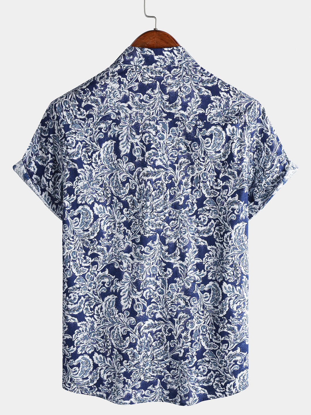 Chemise Homme à Imprimé Floral Classique Boutonnée Style Vacances Manches Courtes
