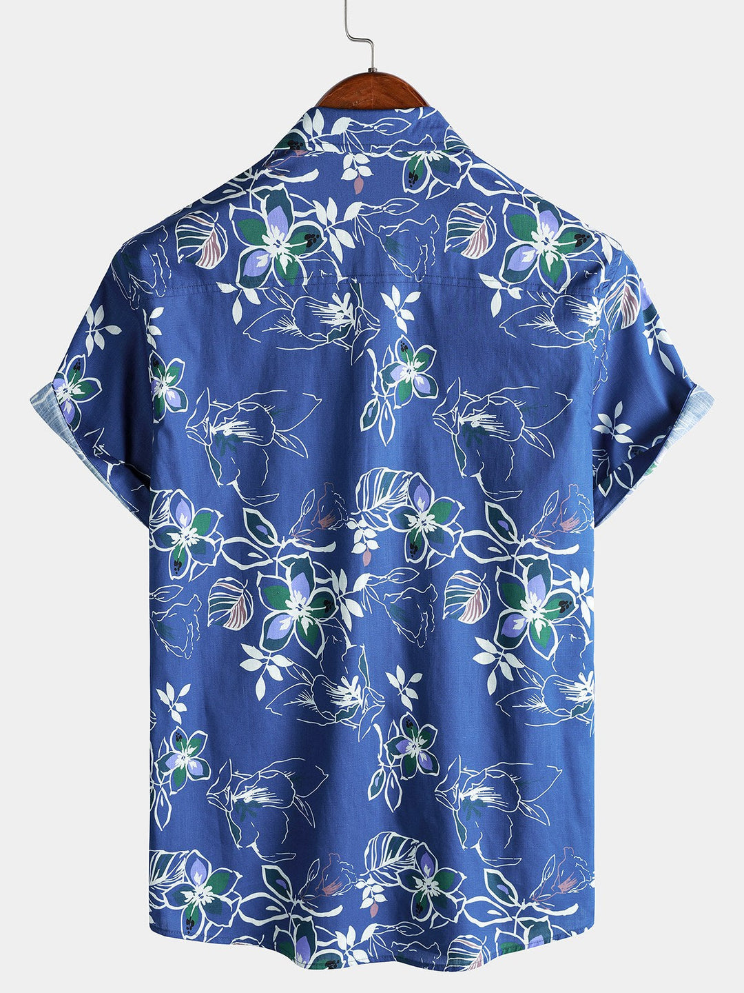 Chemise Homme Style Plage et Détente Tropicale en Coton à Manches Courtes