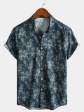 Chemise Homme Florale Bohème Manches Courtes