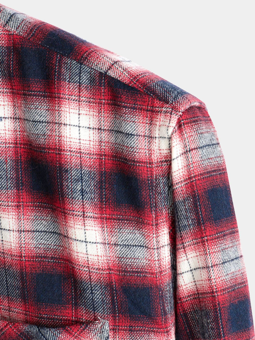 Chemise coupe classique en flanelle à carreaux