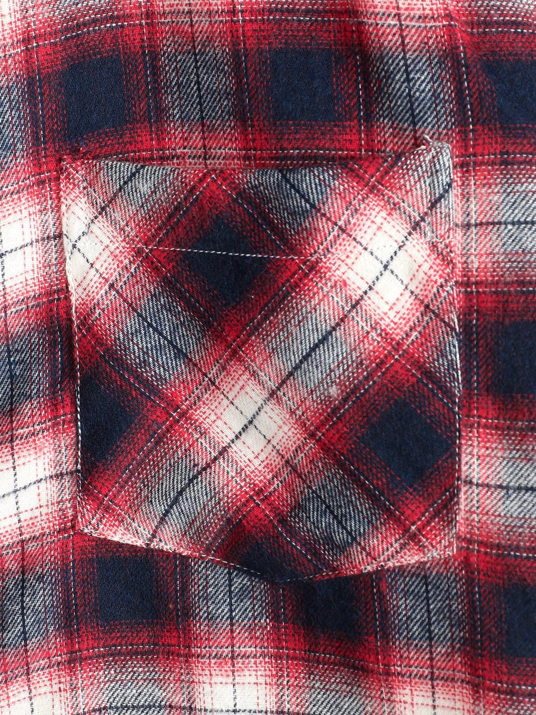 Chemise coupe classique en flanelle à carreaux