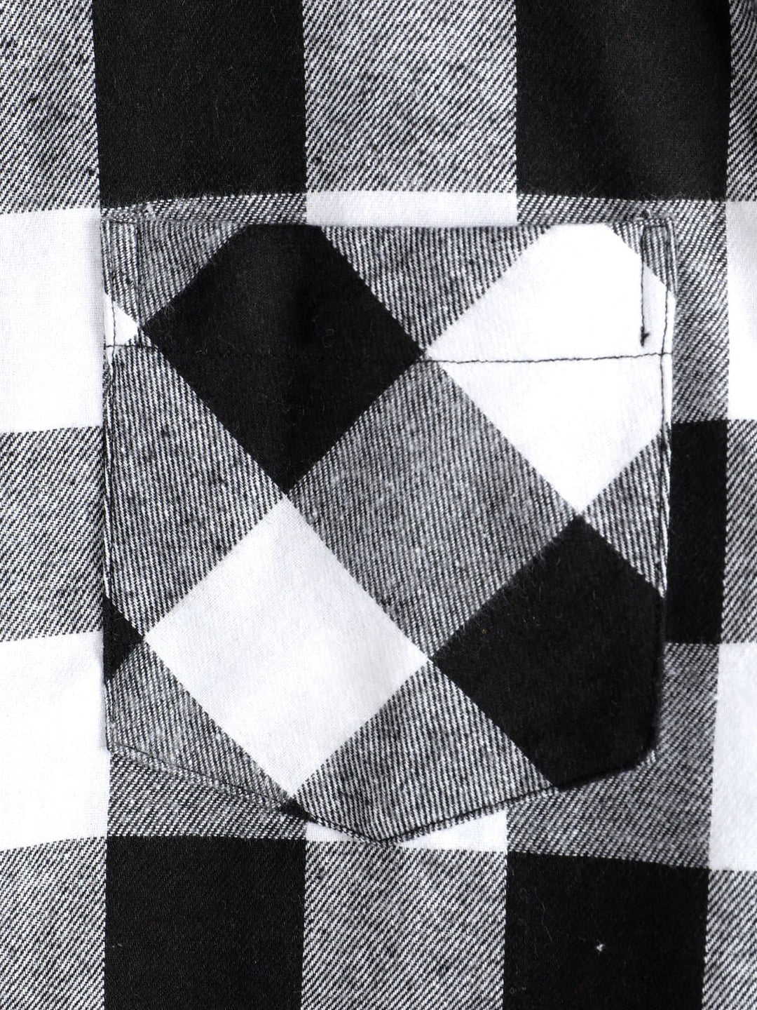 Chemise coupe classique en flanelle à carreaux