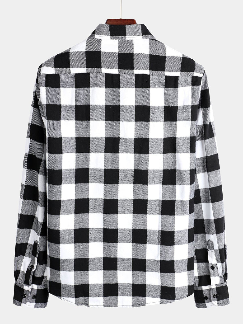 Chemise coupe classique en flanelle à carreaux