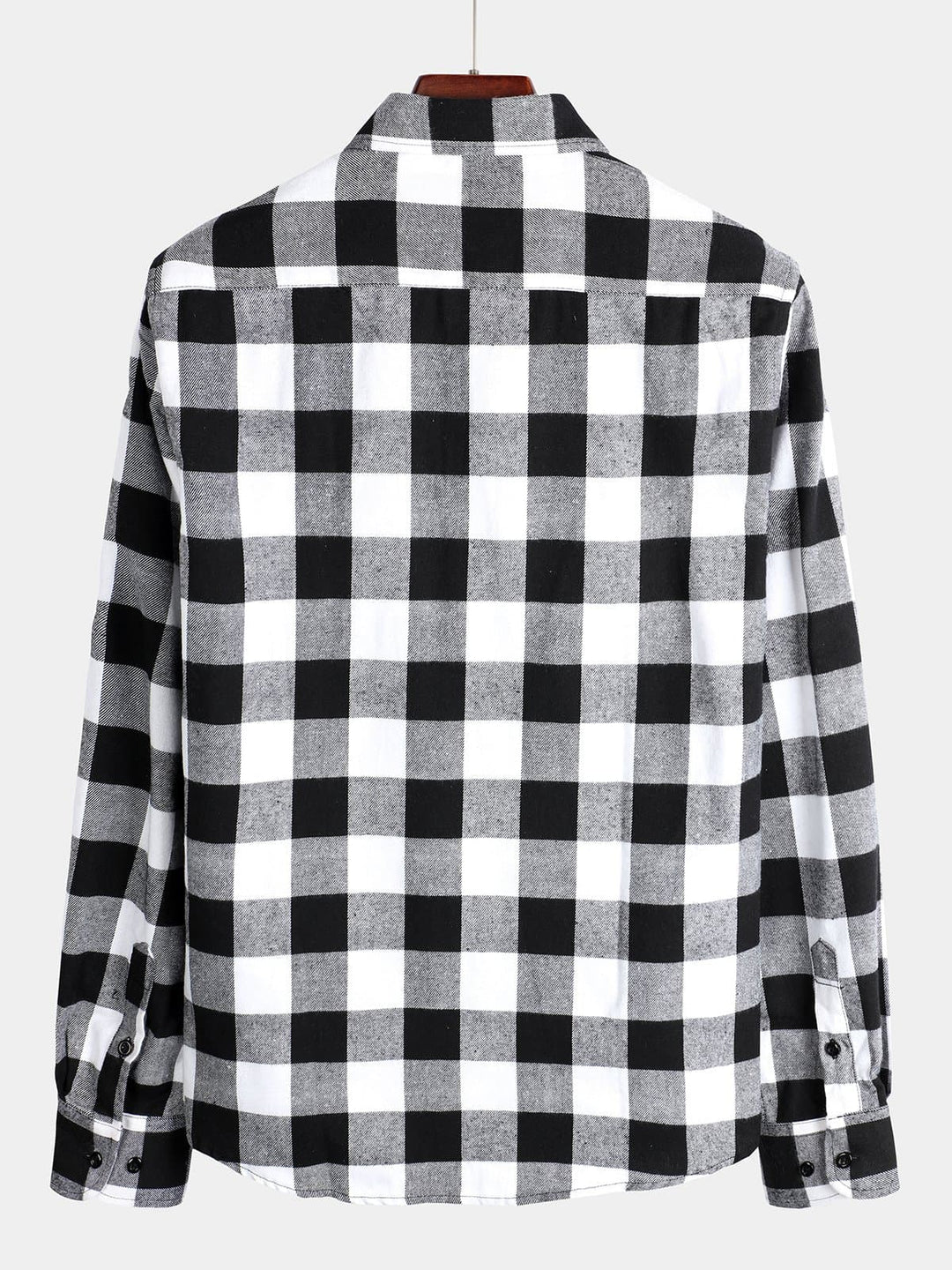 Chemise coupe classique en flanelle à carreaux