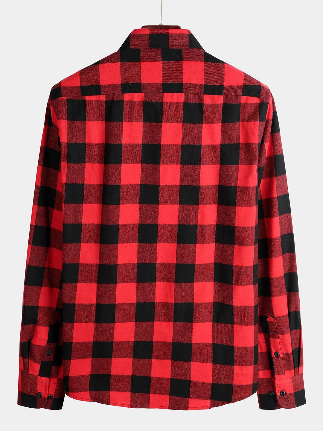 Chemise coupe classique en flanelle à carreaux