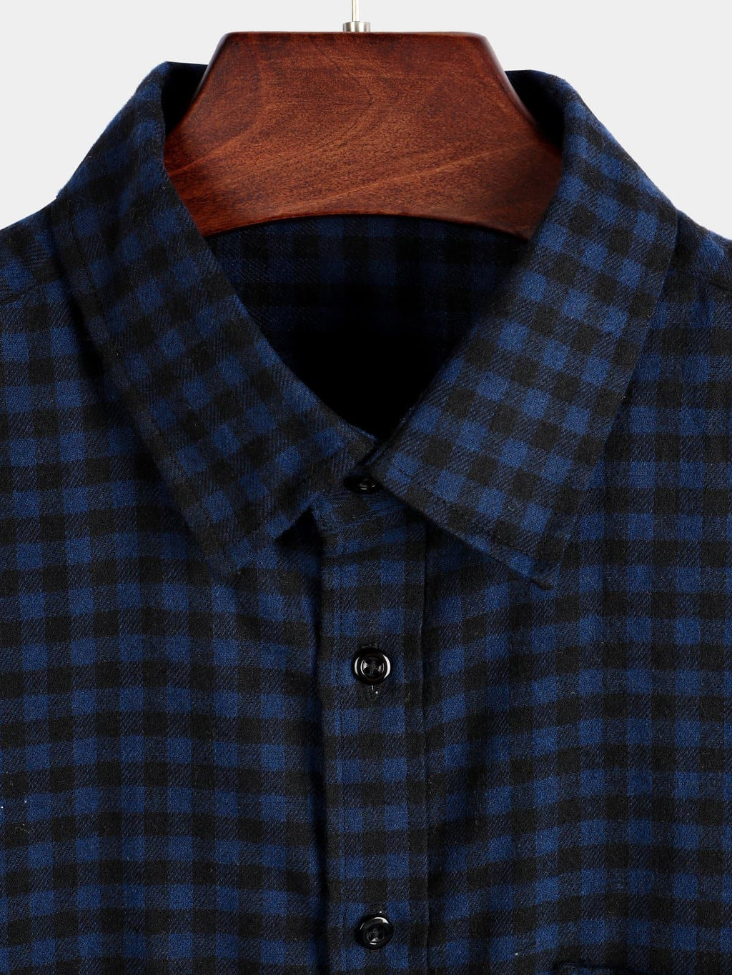 Chemise coupe classique en flanelle à carreaux