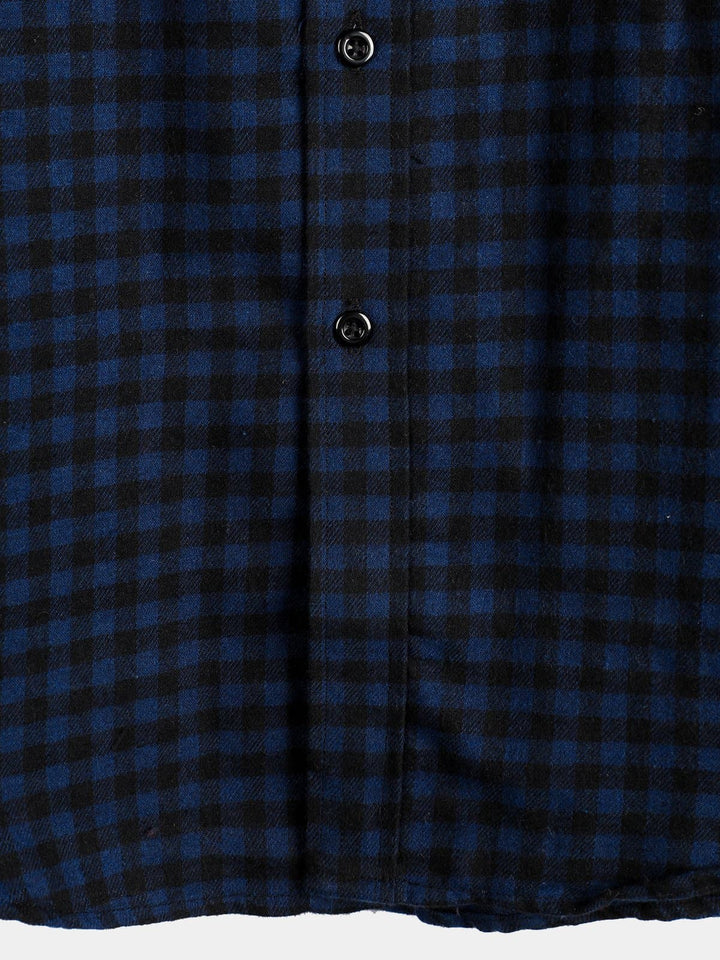 Chemise coupe classique en flanelle à carreaux