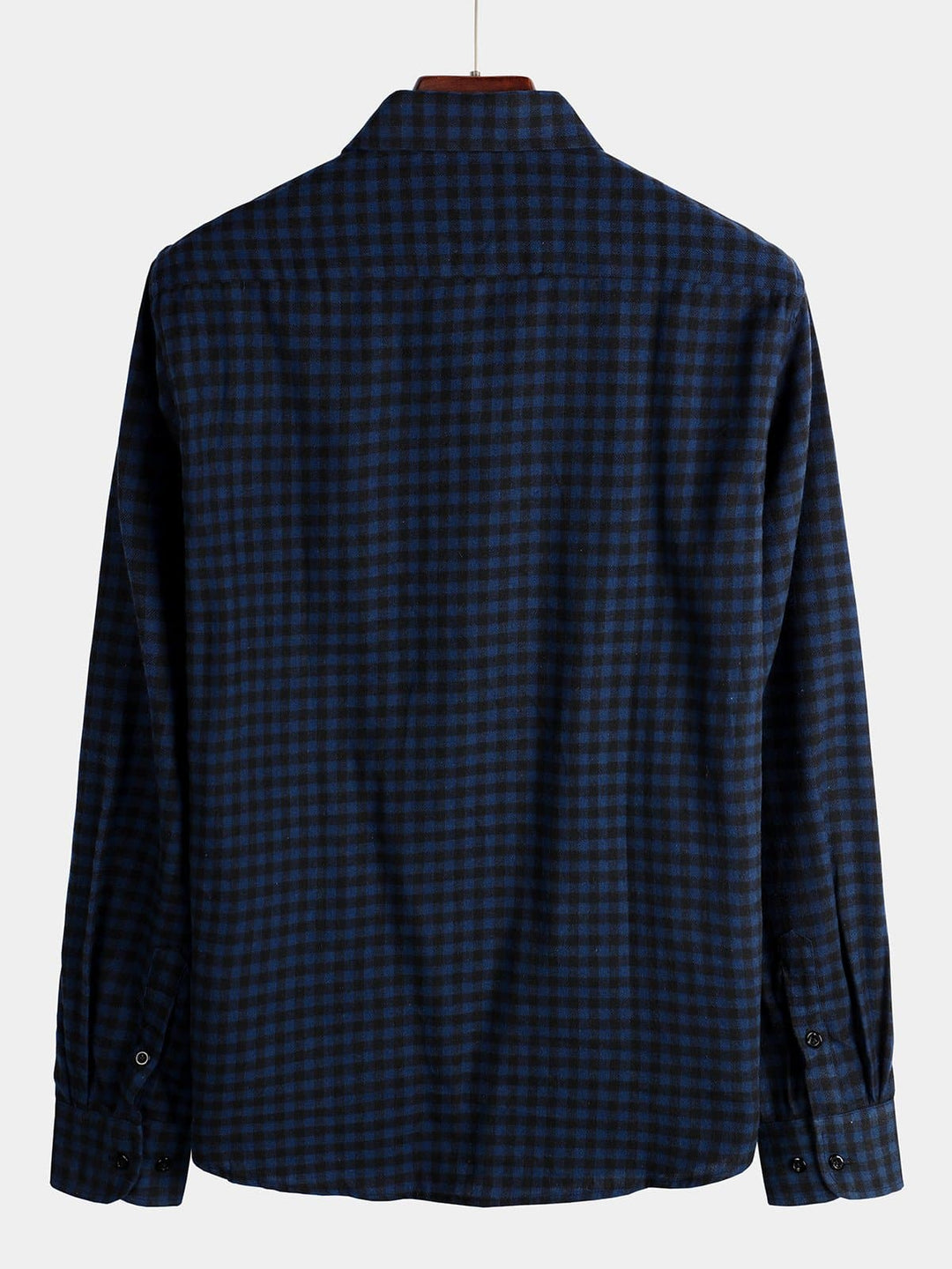 Chemise coupe classique en flanelle à carreaux