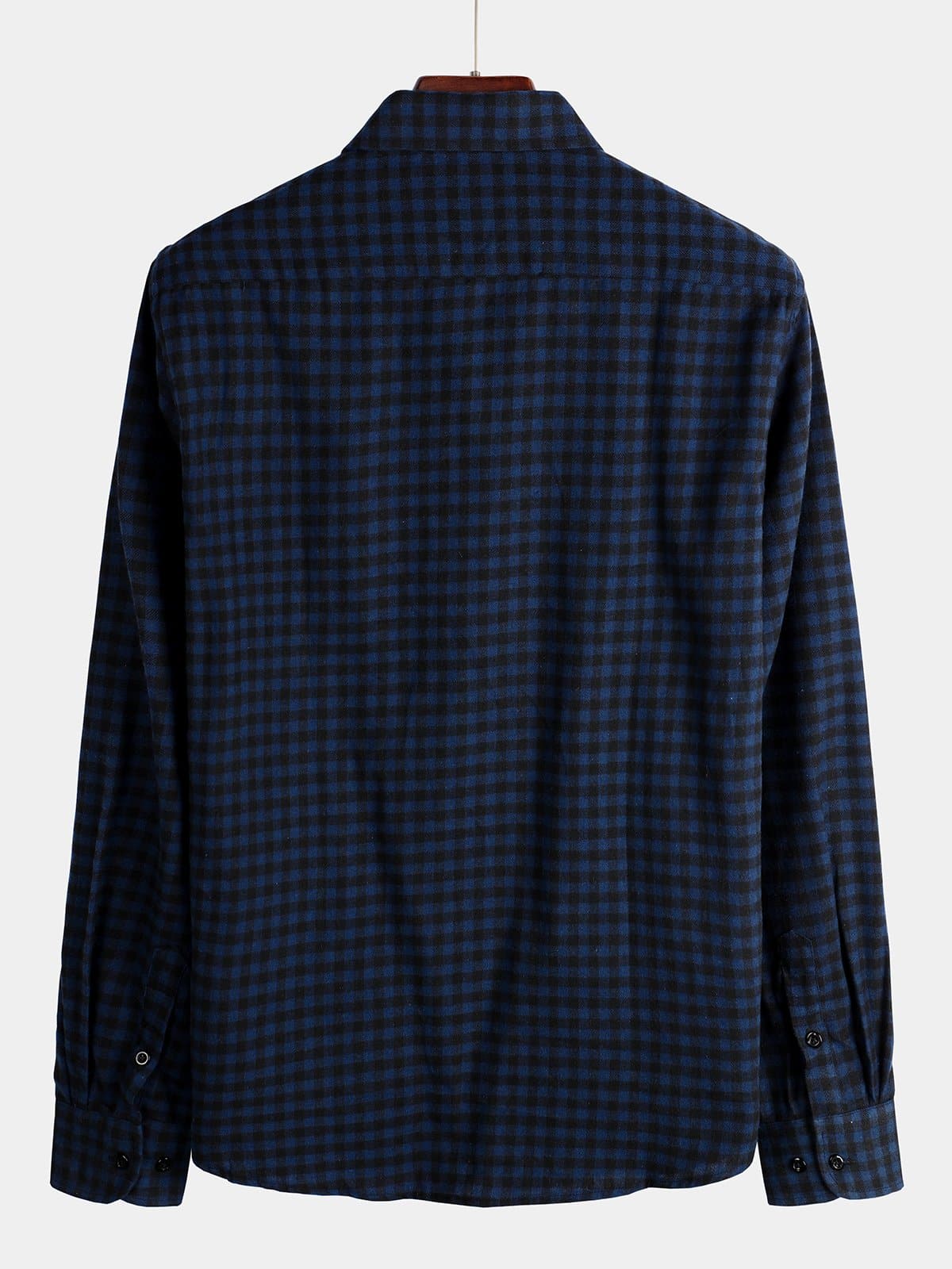 Chemise coupe classique en flanelle à carreaux