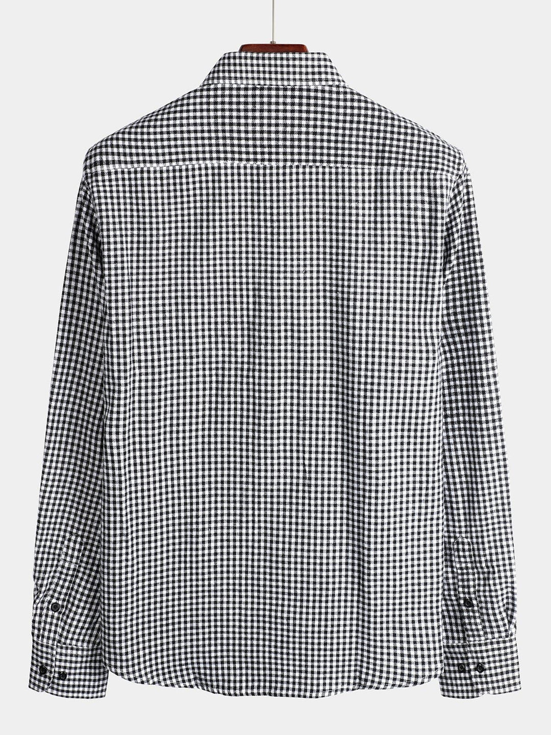 Chemise coupe classique en flanelle à carreaux