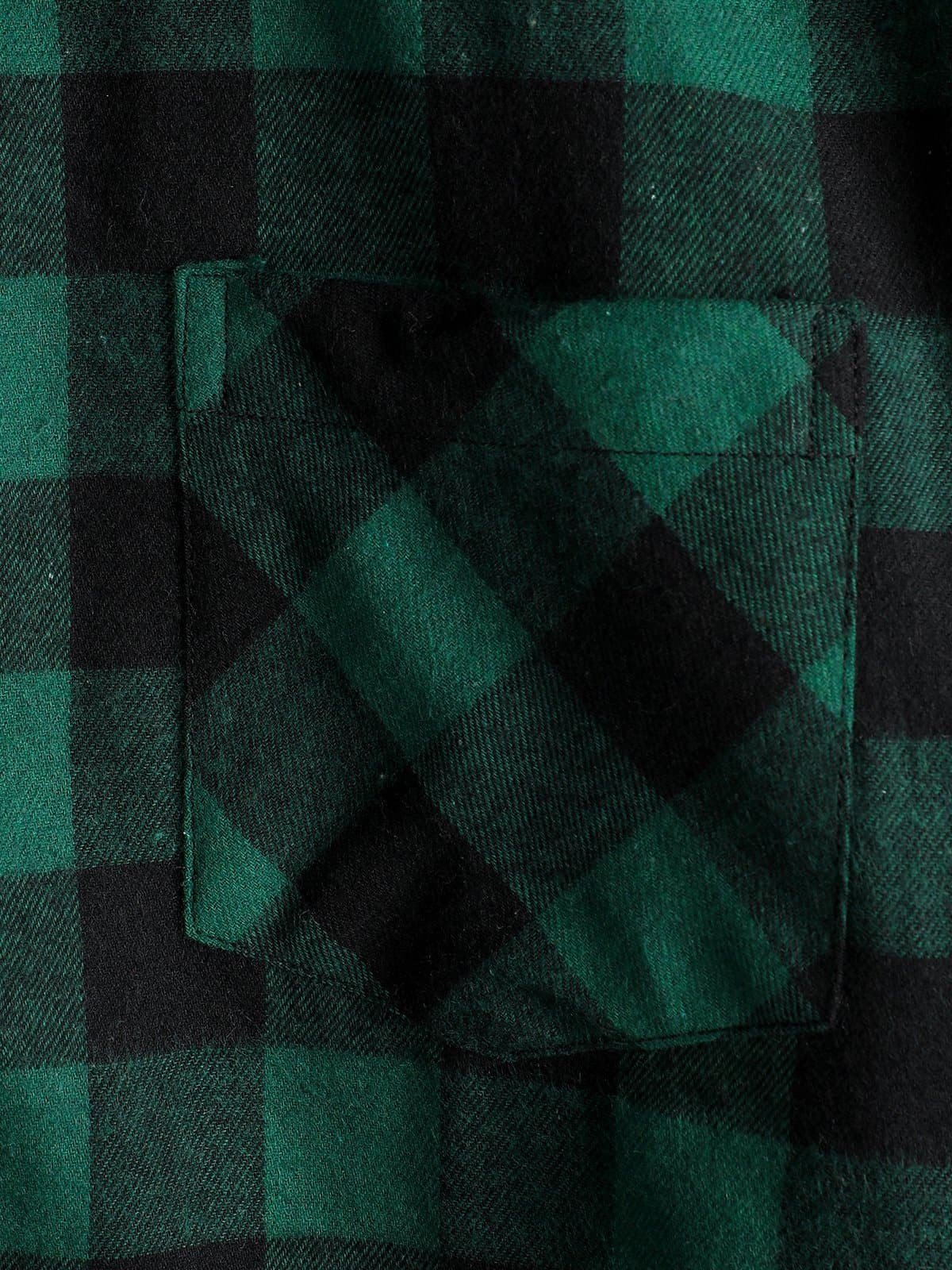 Chemise coupe classique en flanelle à carreaux