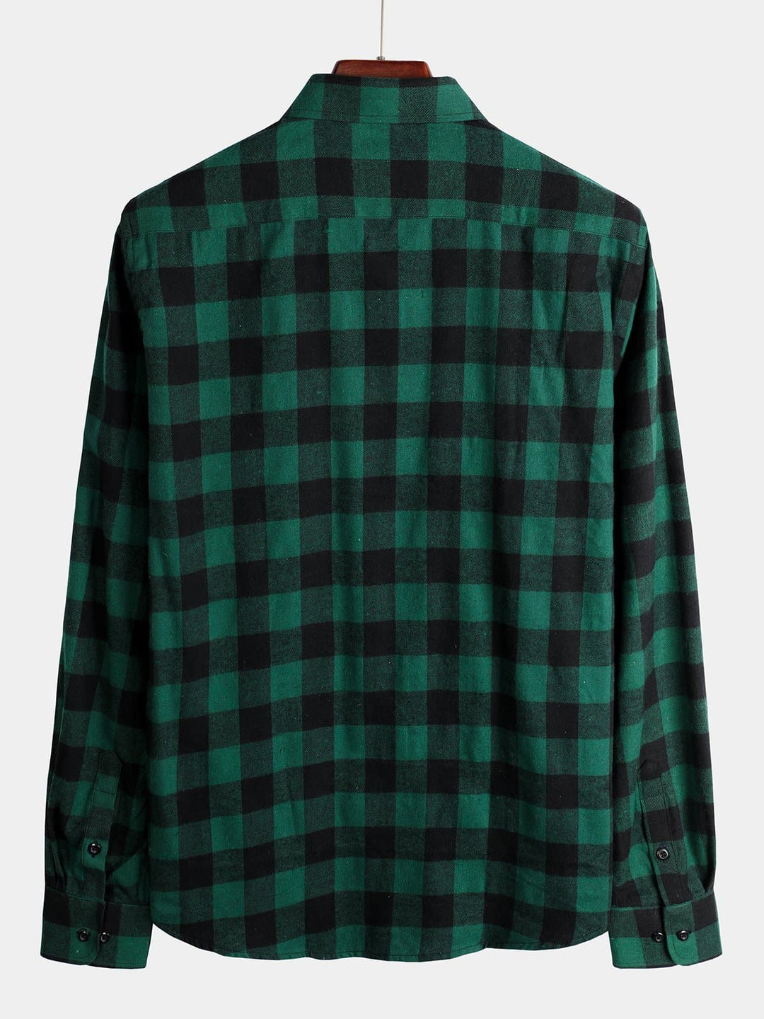 Chemise coupe classique en flanelle à carreaux