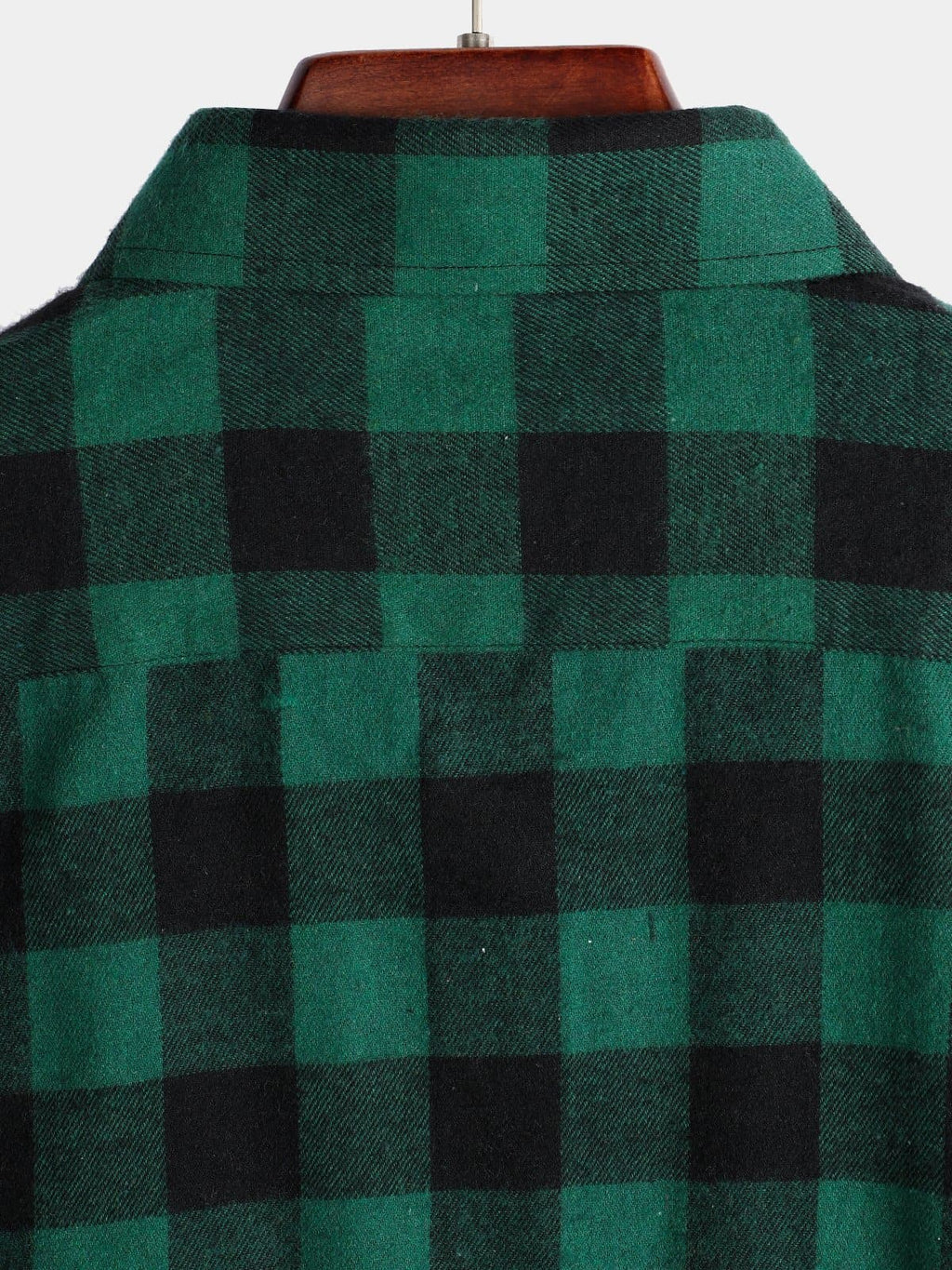 Chemise coupe classique en flanelle à carreaux