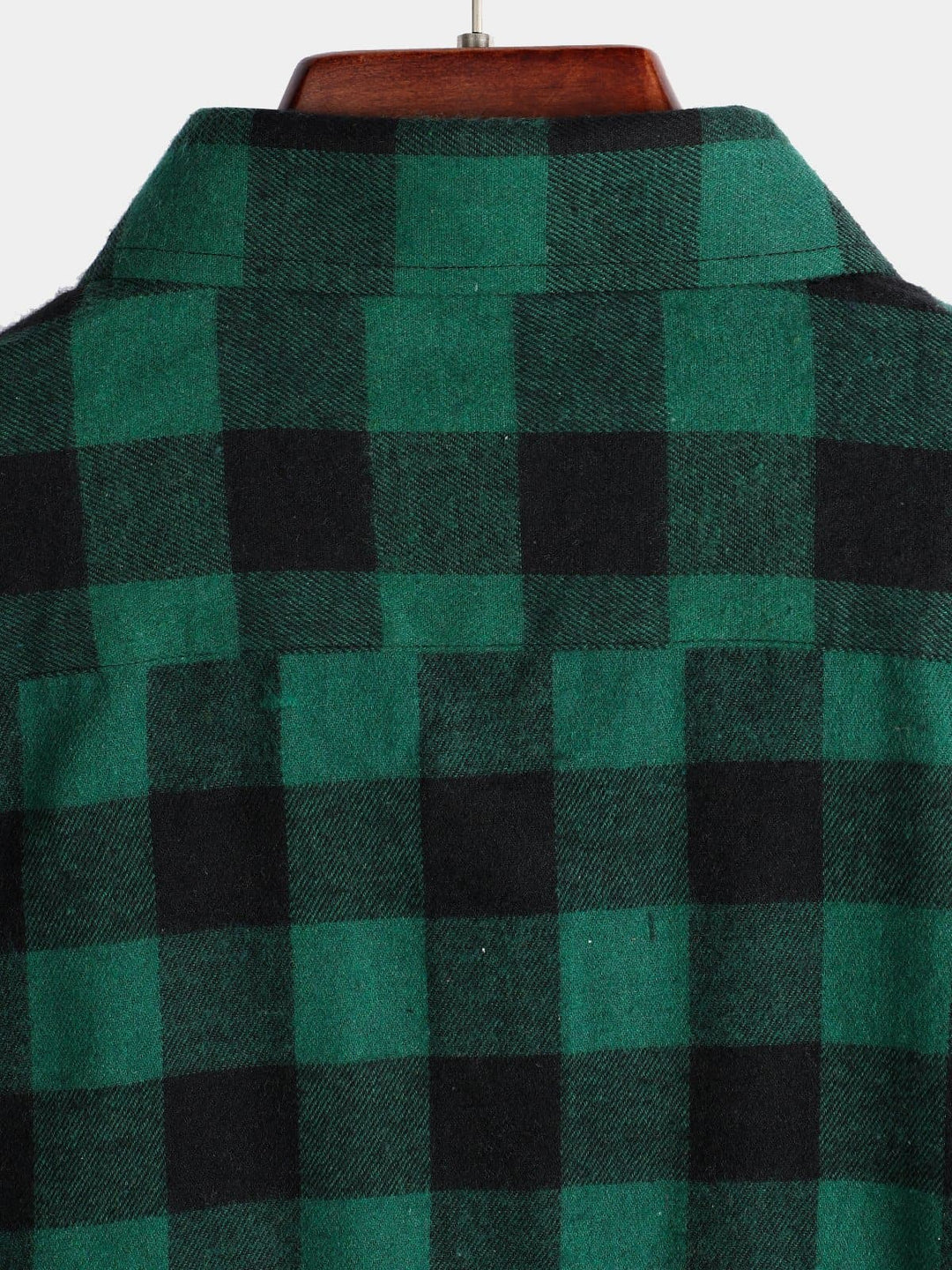 Chemise coupe classique en flanelle à carreaux
